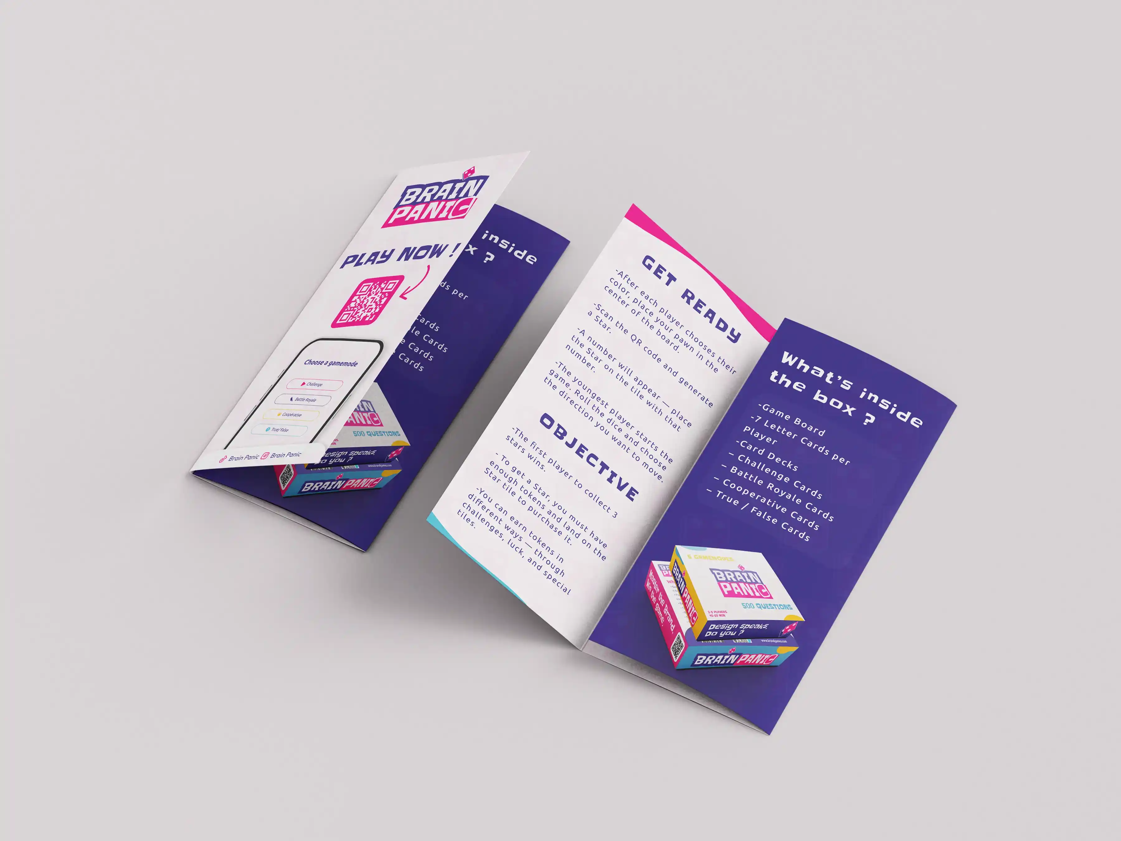 Dépliant ouvert Brain Panic