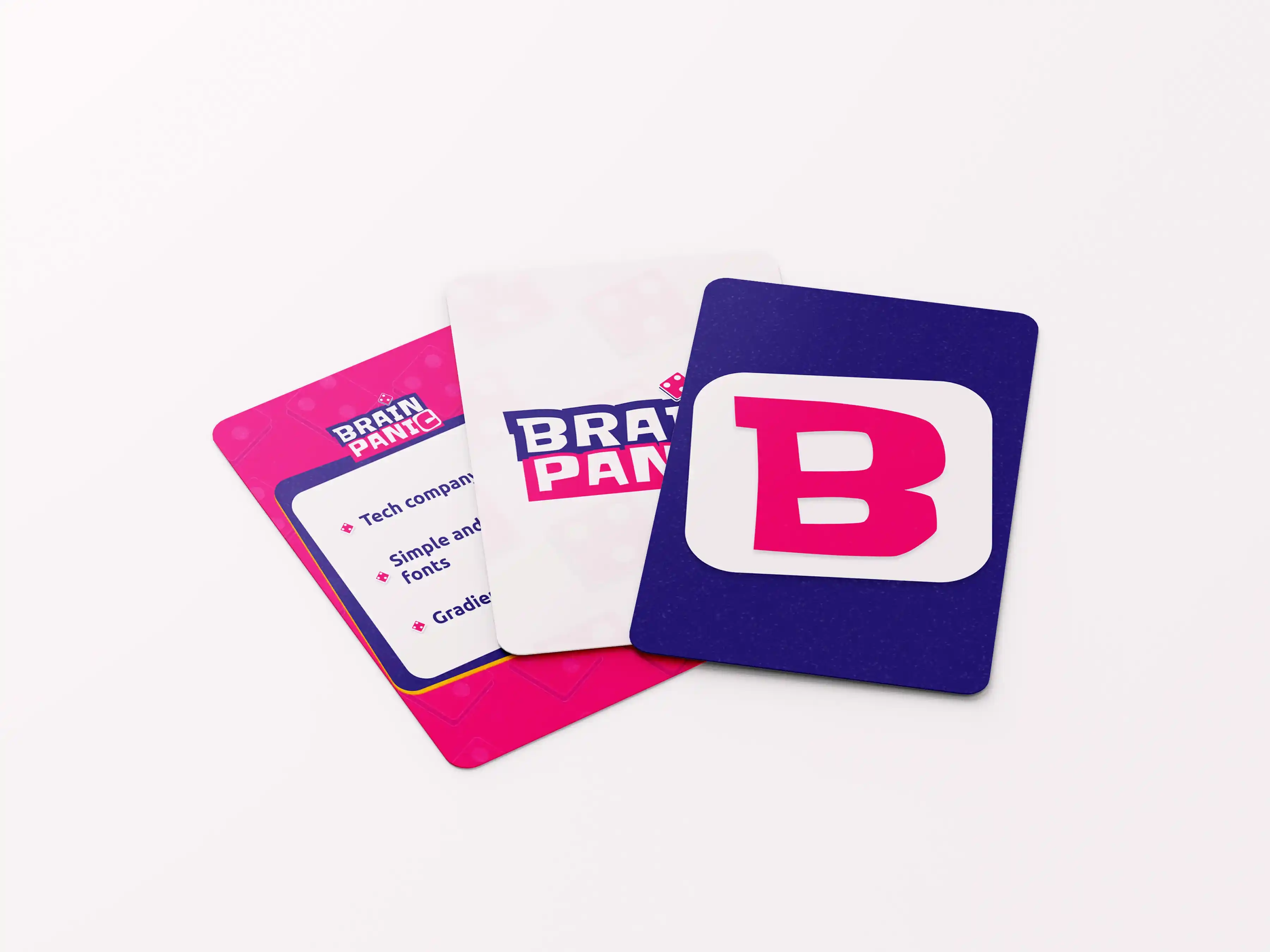 Cartes Brain Panic posées